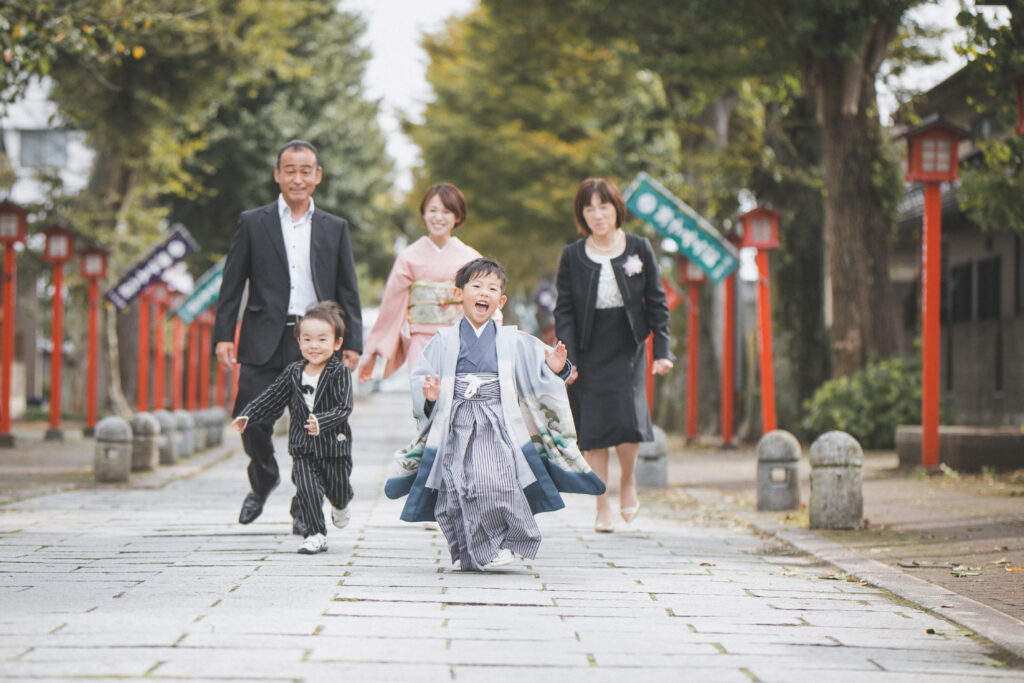 須賀神社の5歳七五三撮影