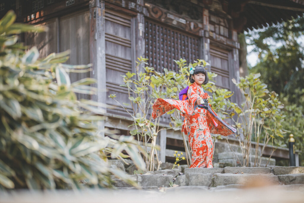 栃木・小山からアクセスしやすい雨引観音での七五三フォト｜小山写真スタジオ撮影