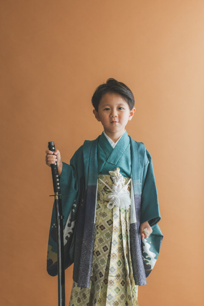 小山市のフォトスタジオで撮影した七五三の着物コーデ例