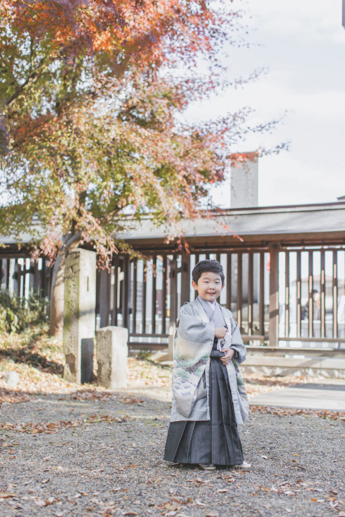小山市のフォトスタジオで撮影した七五三の着物コーデ例