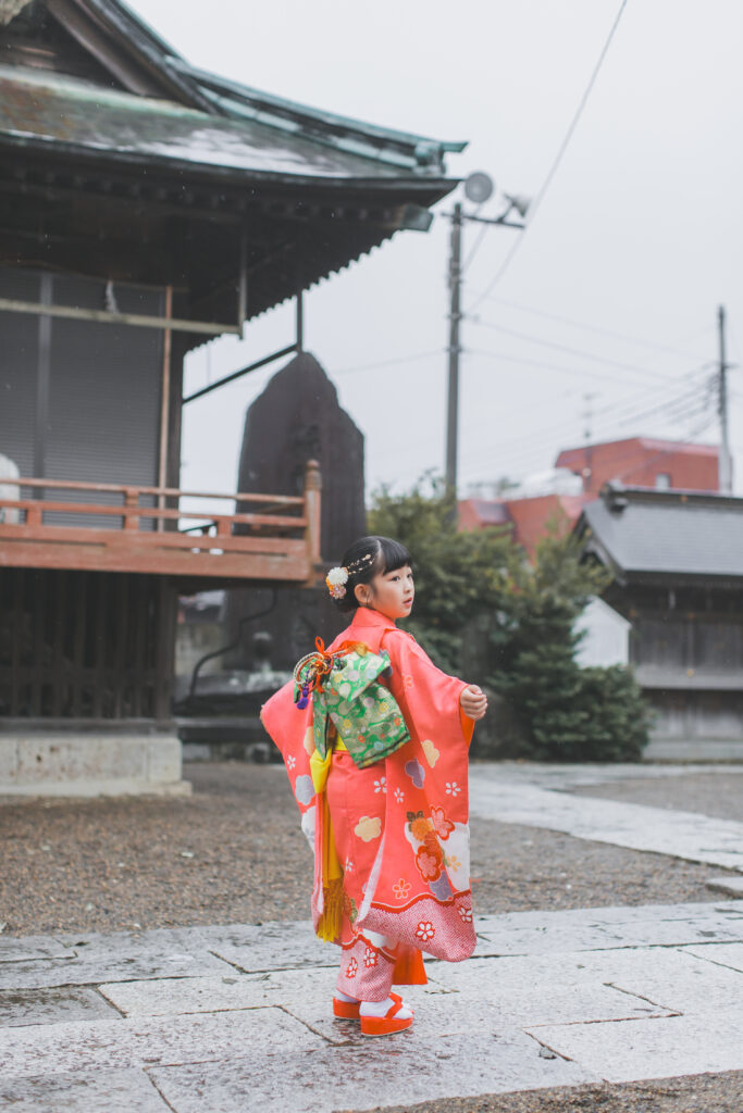 小山市のフォトスタジオで撮影した七五三の着物コーデ例