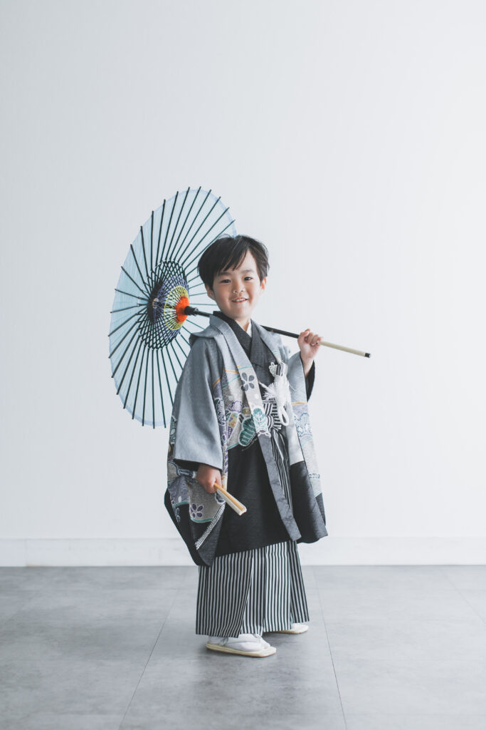 小山市のフォトスタジオで撮影した七五三の着物コーデ例