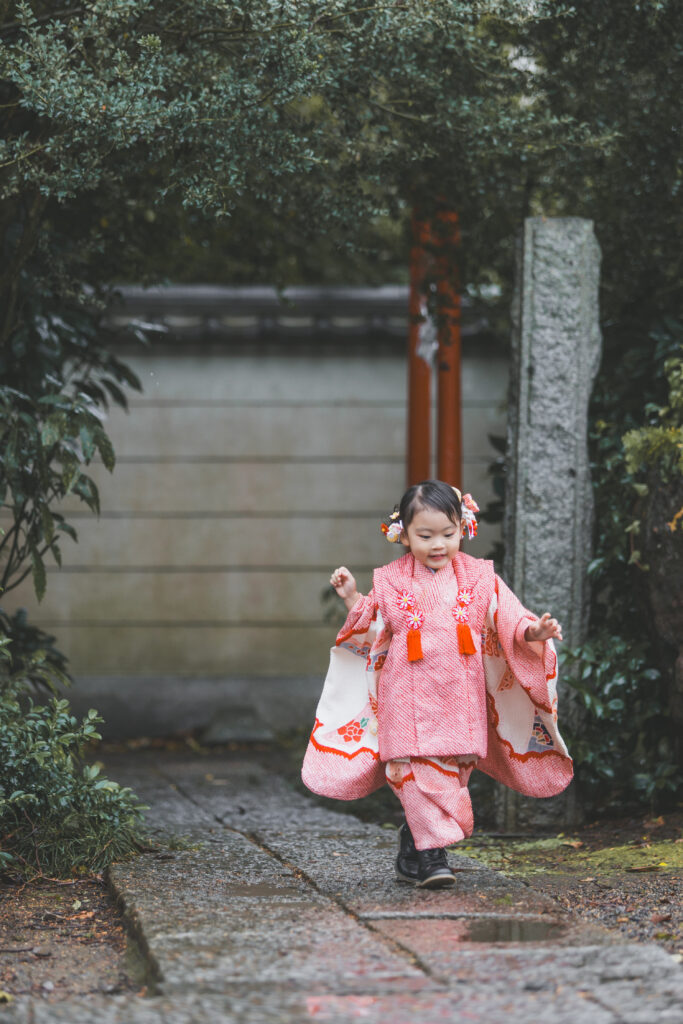 小山市のフォトスタジオで撮影した七五三の着物コーデ例