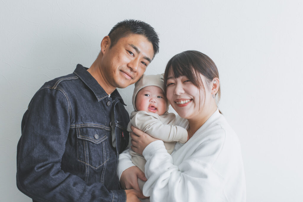 生後100日の女の子の100日祝い写真 小山 写真スタジオ