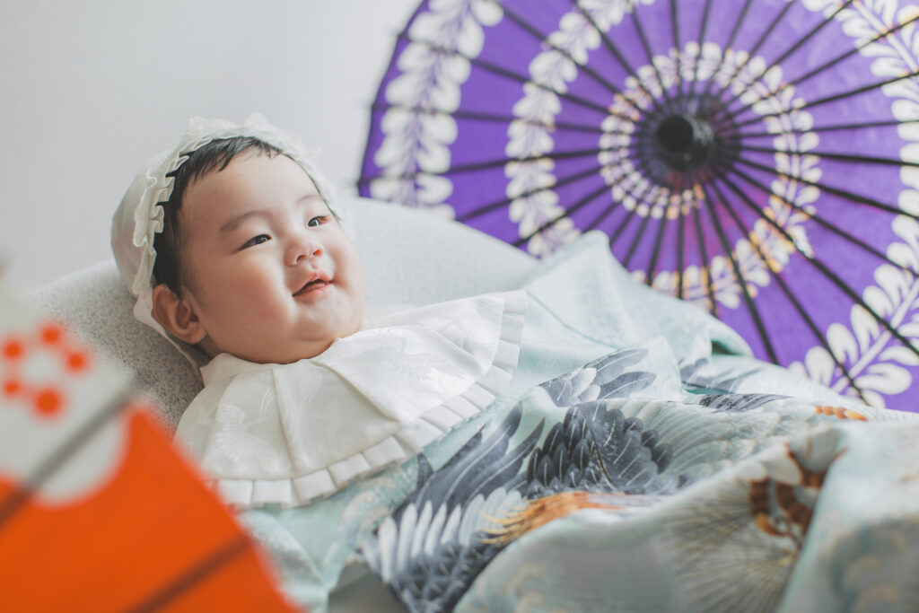 生後5ヶ月赤ちゃんのニコニコ笑顔