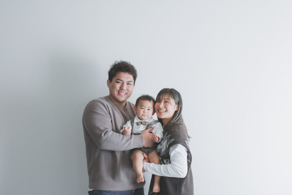 小山フォトスタジオで撮影した1歳お祝い写真