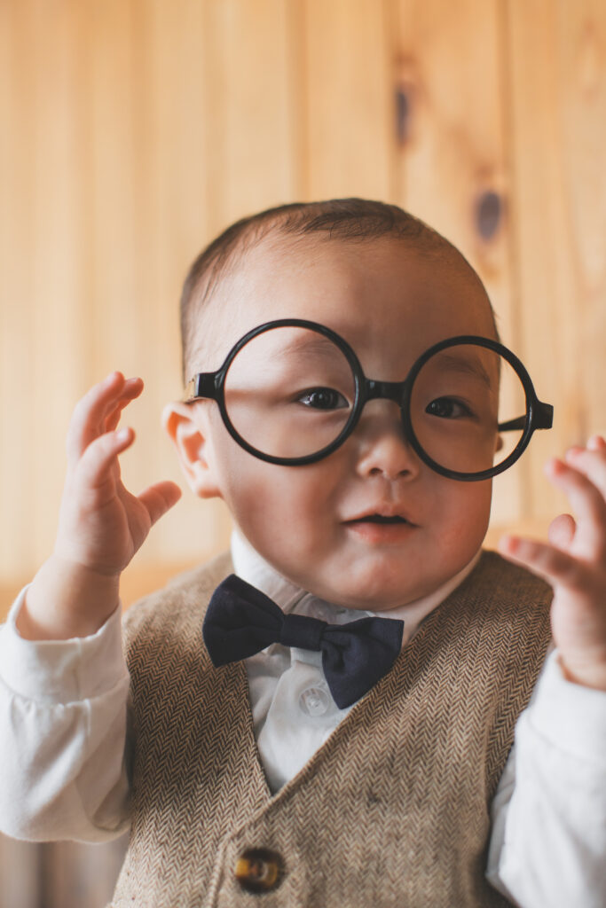 小山 写真スタジオで撮影した1歳男の子のバースデーフォト