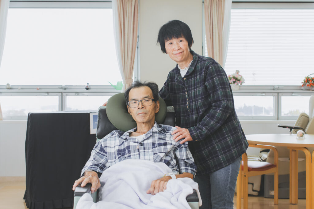 出張撮影での夫婦2ショット