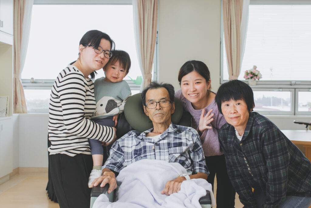 出張撮影による家族記念写真