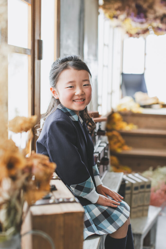 フォトスタジオで撮影した卒園記念フォト