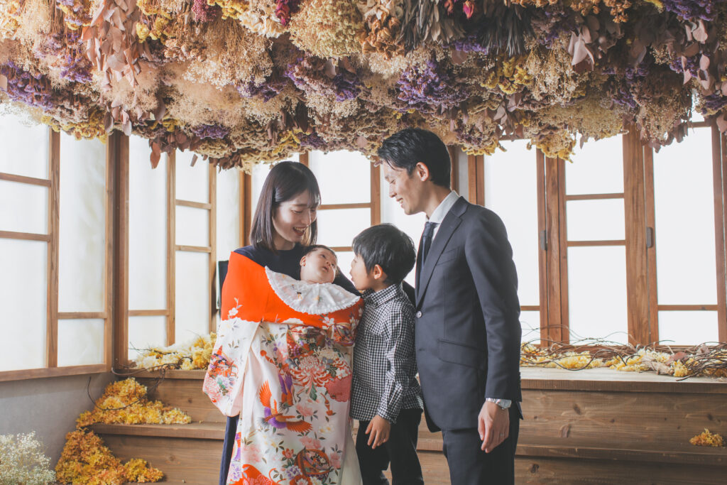 お宮参り 4ヶ月頃の撮影イメージ