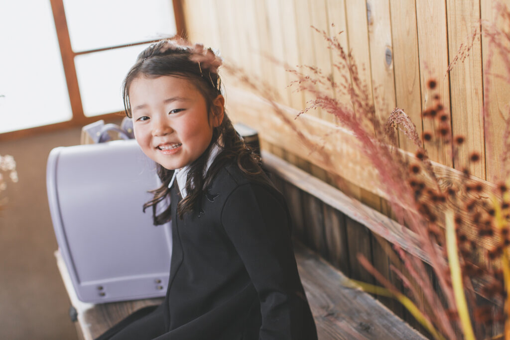 小山市写真スタジオで撮影した入学写真