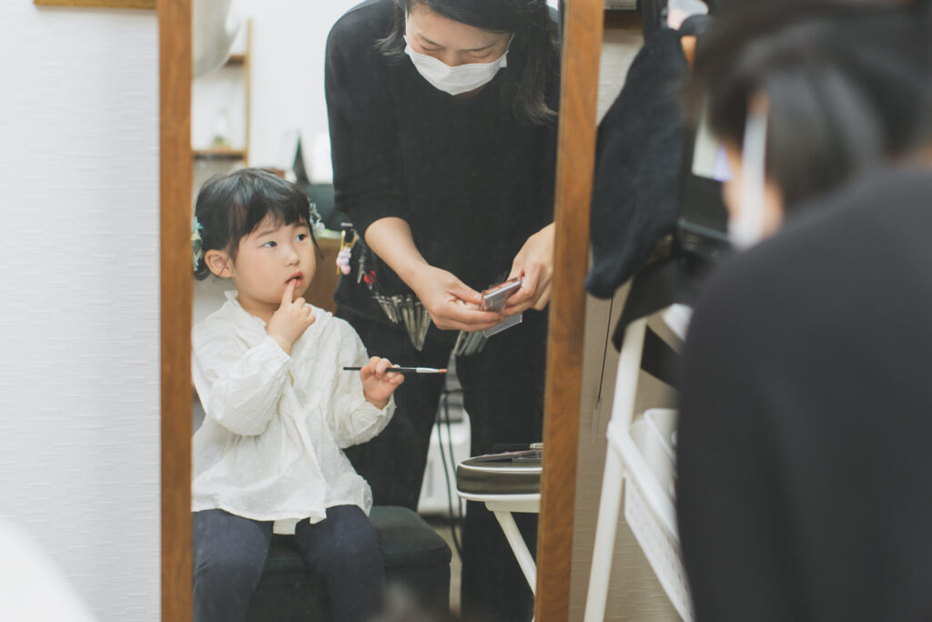 フォトスタジオでの七五三撮影