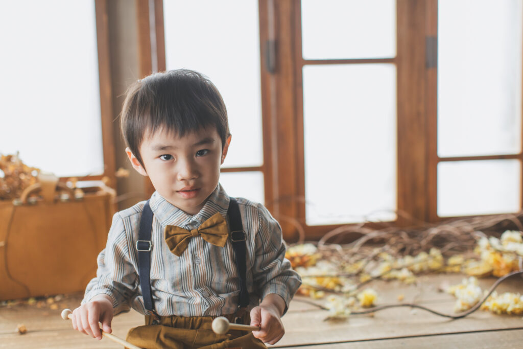小山市 写真スタジオでの誕生日写真