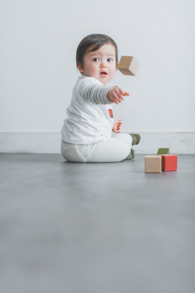 笑顔いっぱいの1歳写真