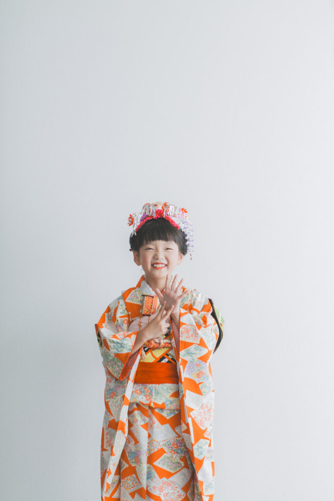 日本髪の七五三撮影