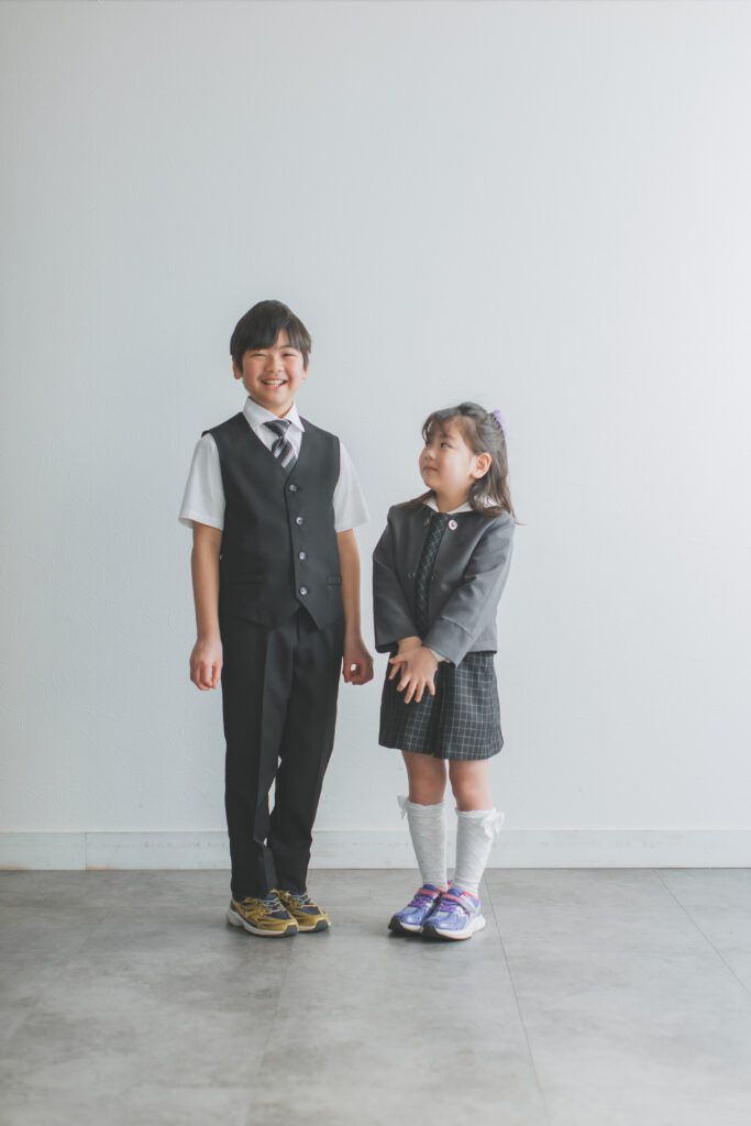 兄妹での七五三写真