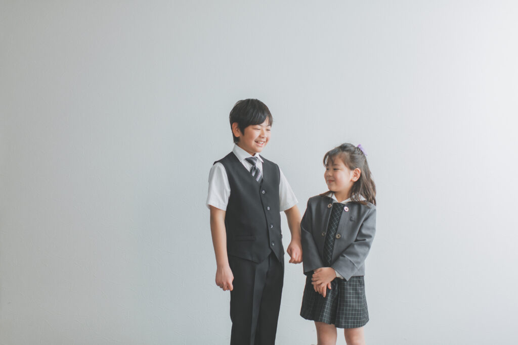 兄妹での七五三写真