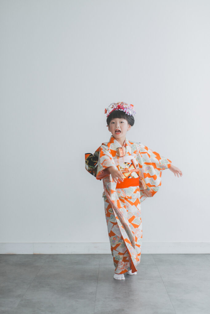 日本髪の七五三撮影