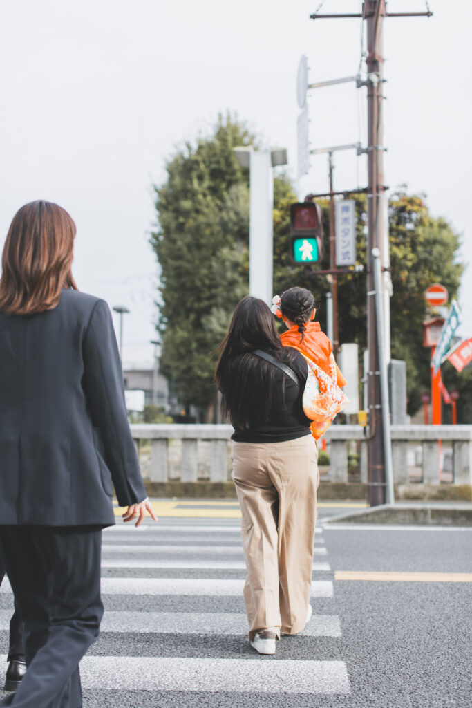 七五三の家族集合写真