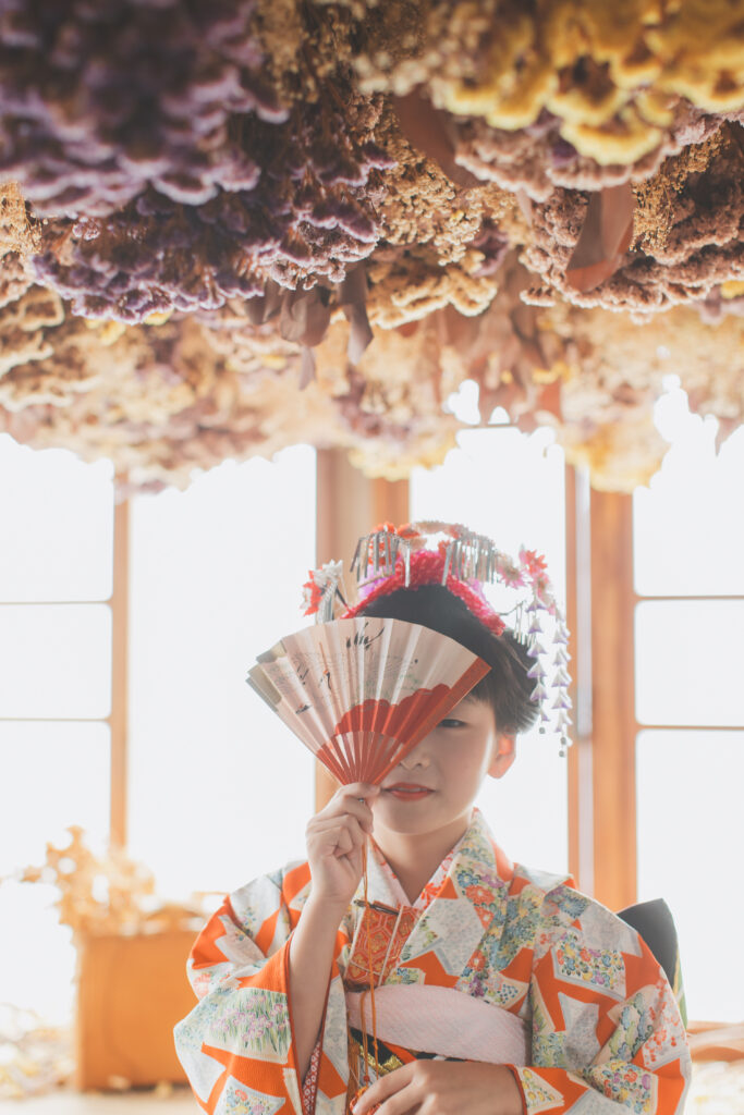 写真館での七五三撮影