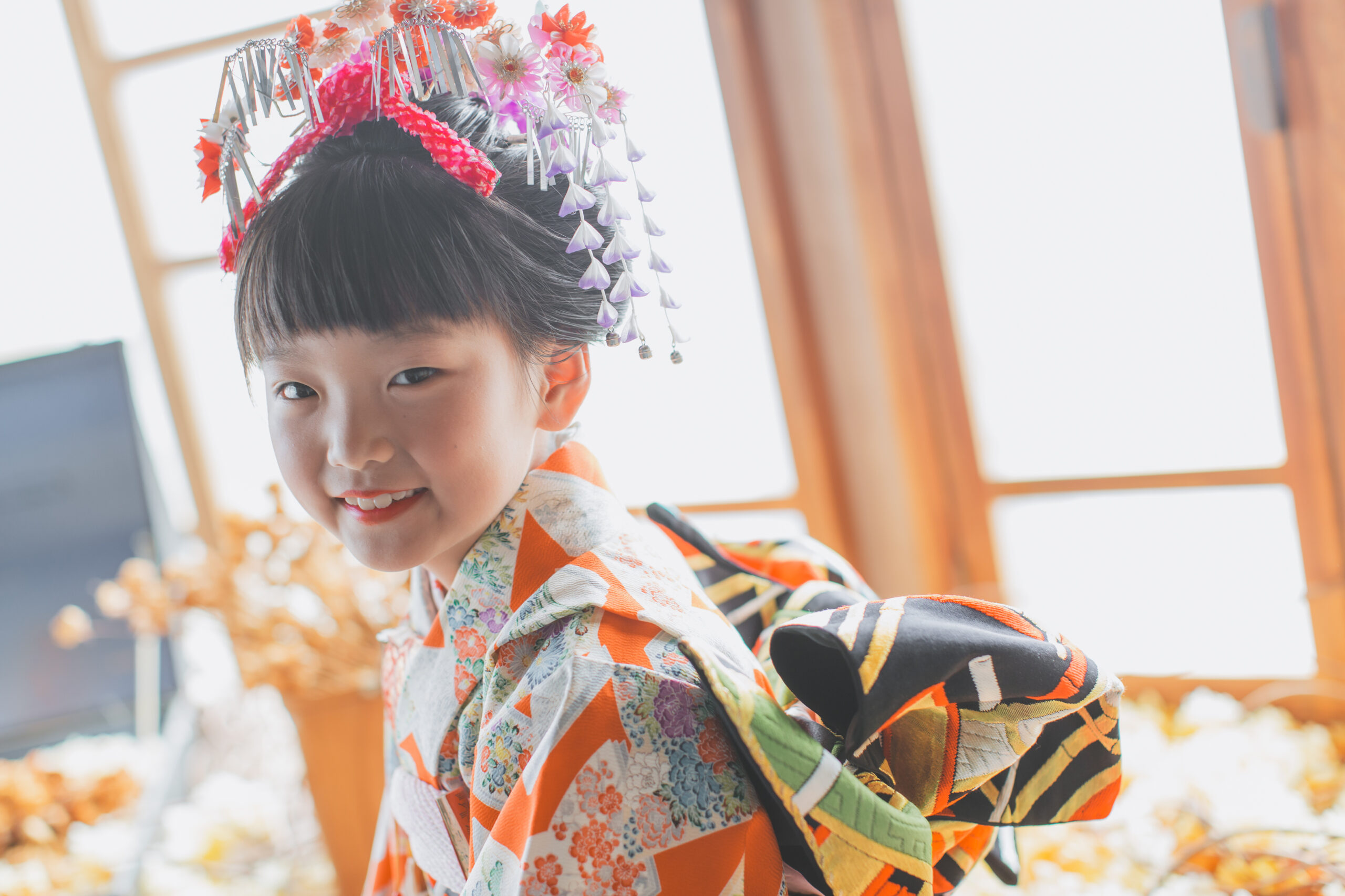 7歳女の子の七五三写真