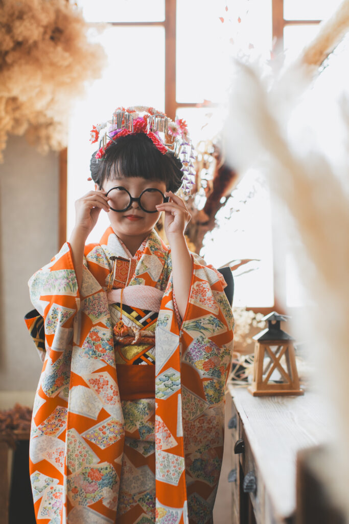 フォトスタジオでの七五三写真