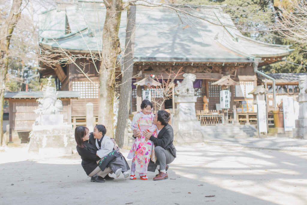 野木神社での七五三ロケーション撮影
