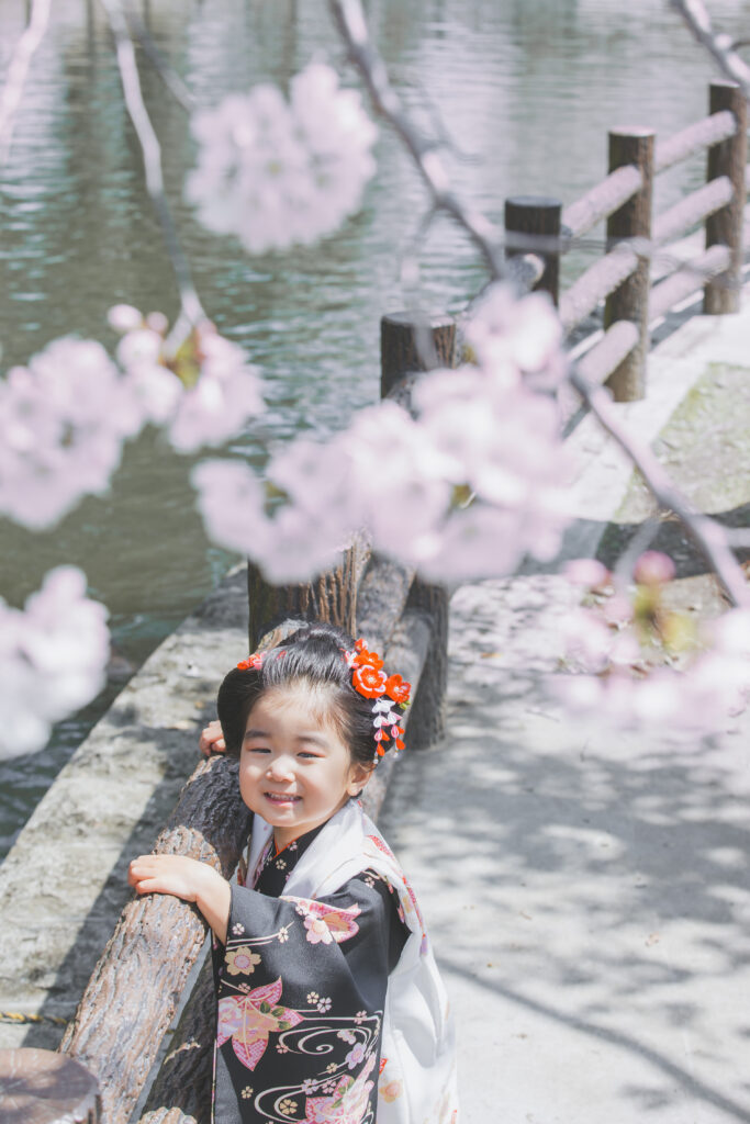 日本髪の七五三写真