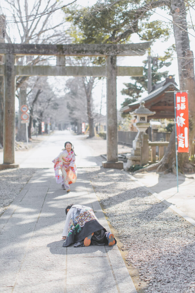 兄妹での七五三写真