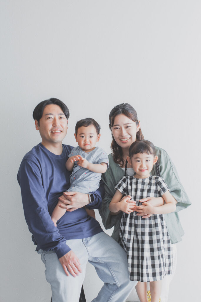 家族でのバースデーフォト