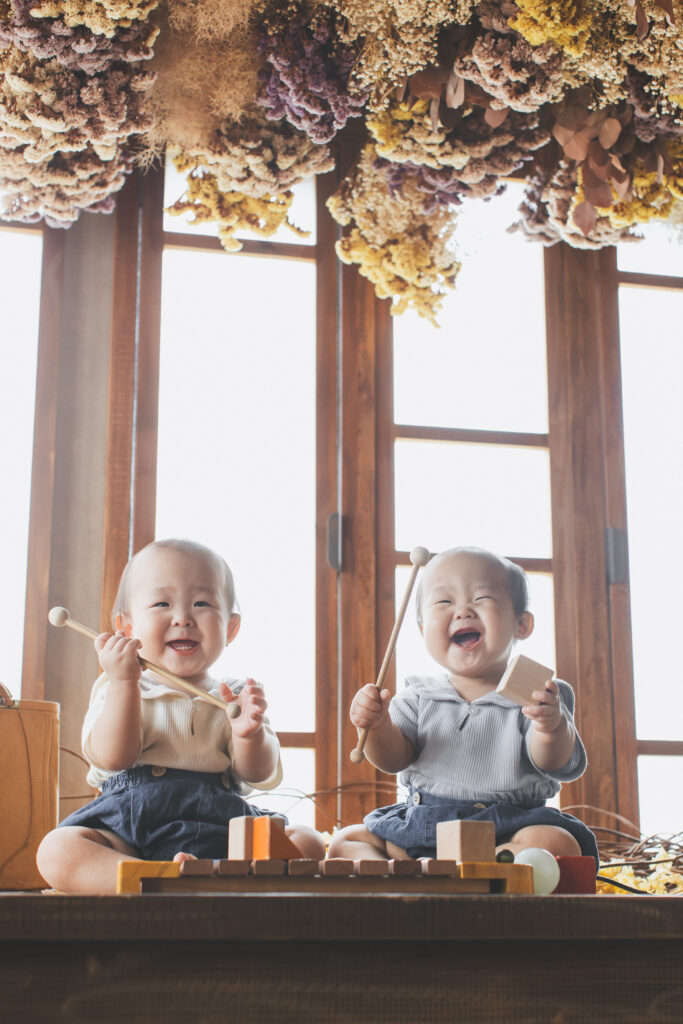 兄弟でのバースデーフォト