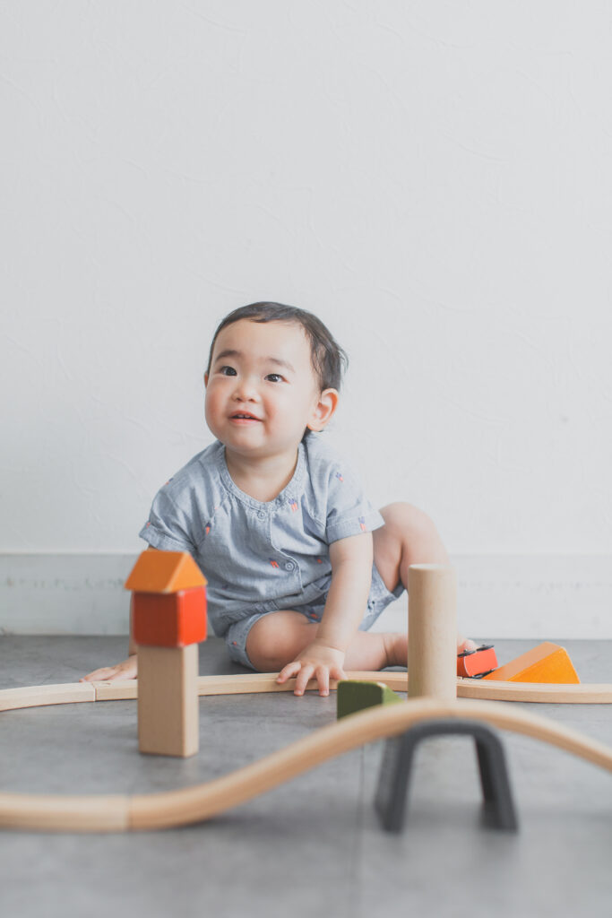 フォトスタジオでの誕生日撮影