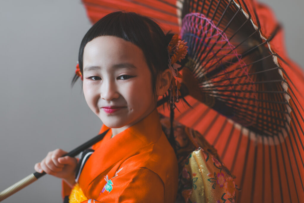 表情豊かな七五三撮影