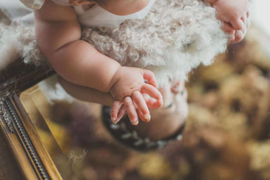 フォトスタジオでのハーフバースデー