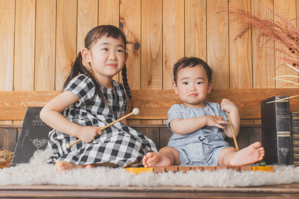 兄弟での記念写真