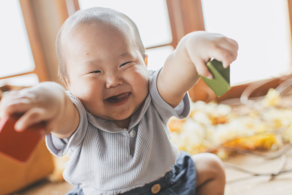 フォトスタジオでの1歳撮影