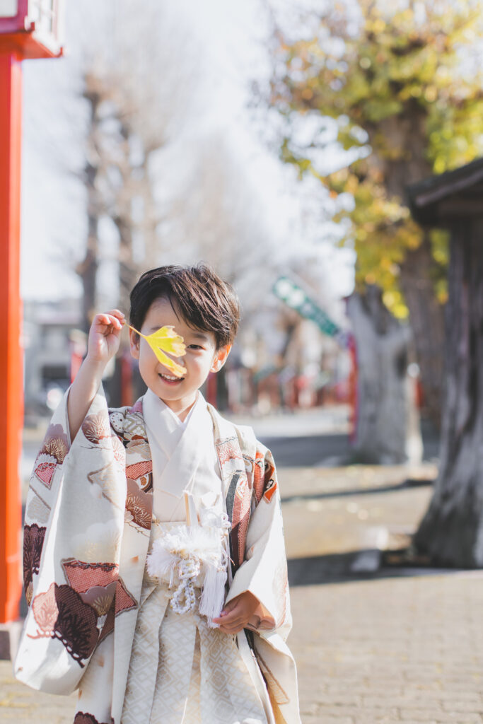 須賀神社での七五三ロケーション撮影