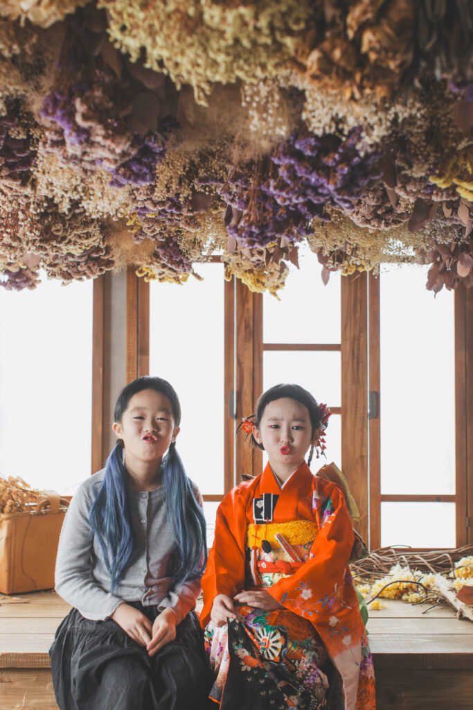 兄弟での七五三写真