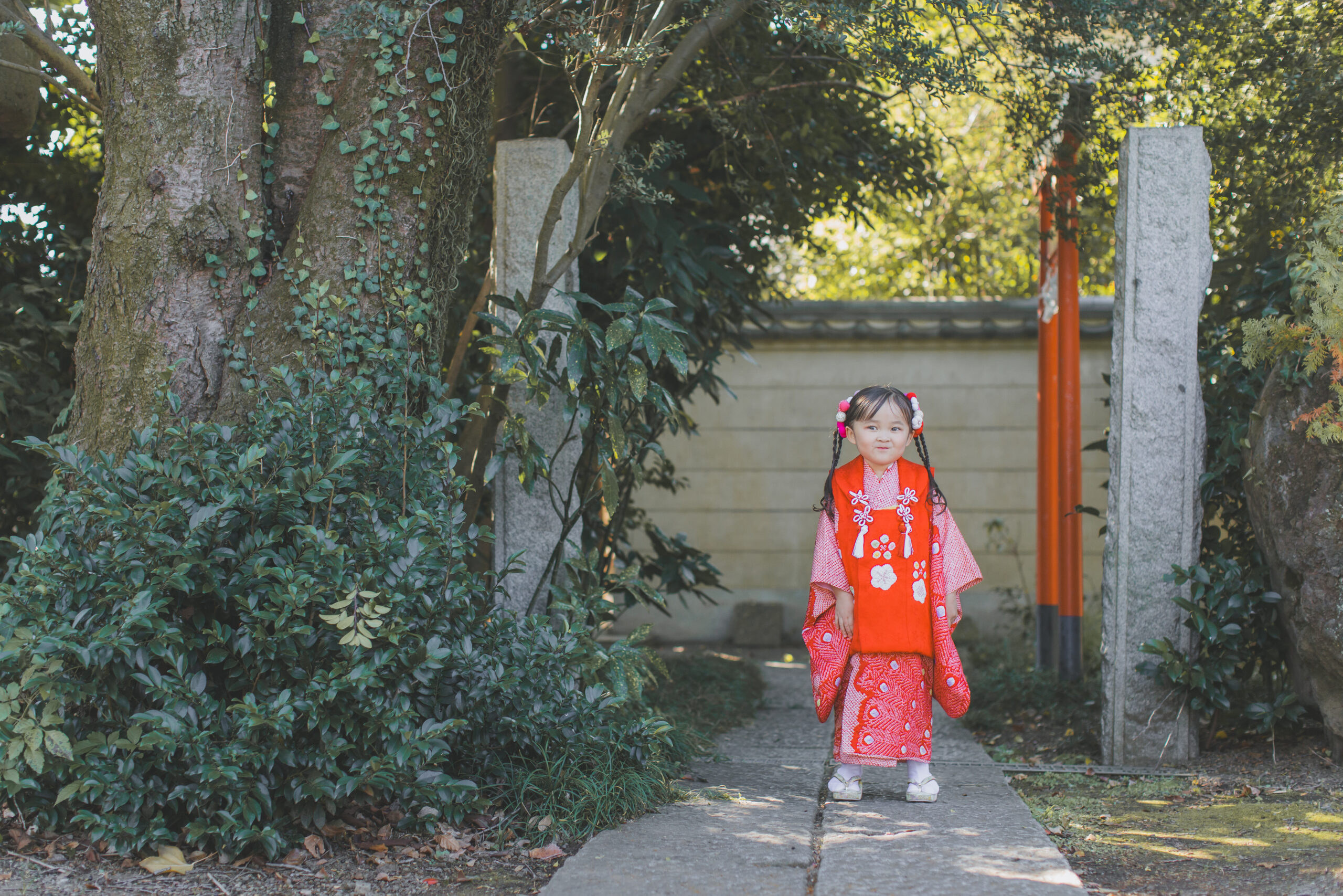須賀神社での七五三ロケ撮影