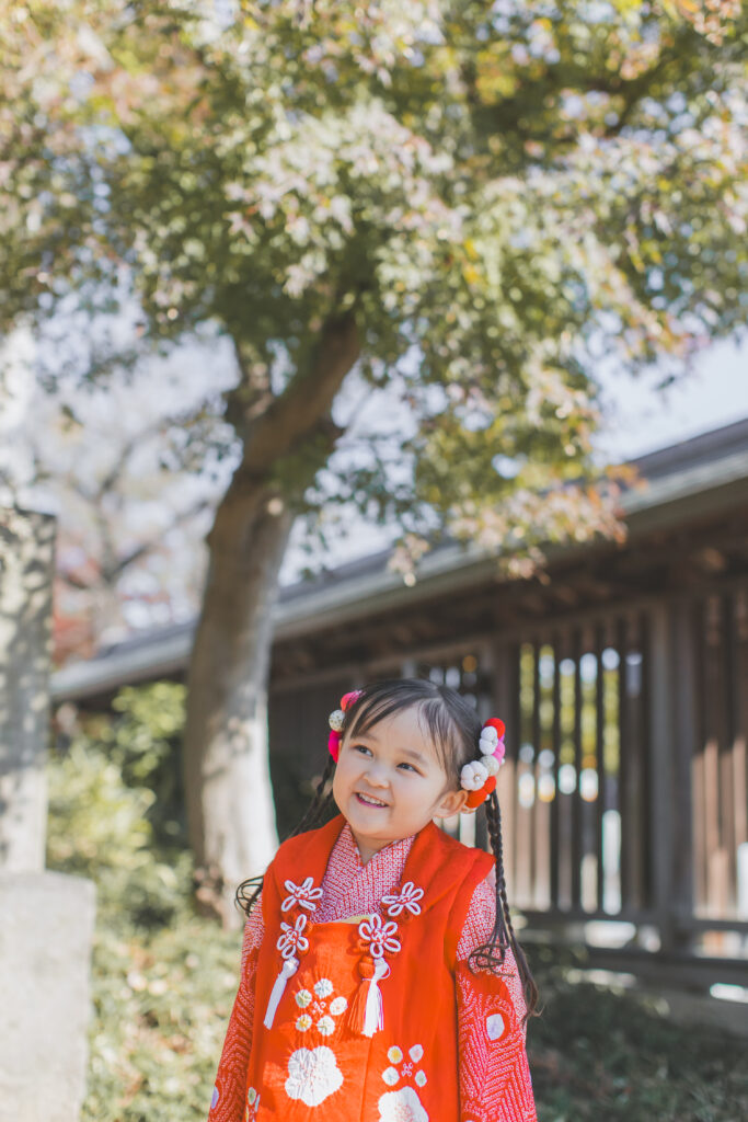 七五三着物姿の女の子