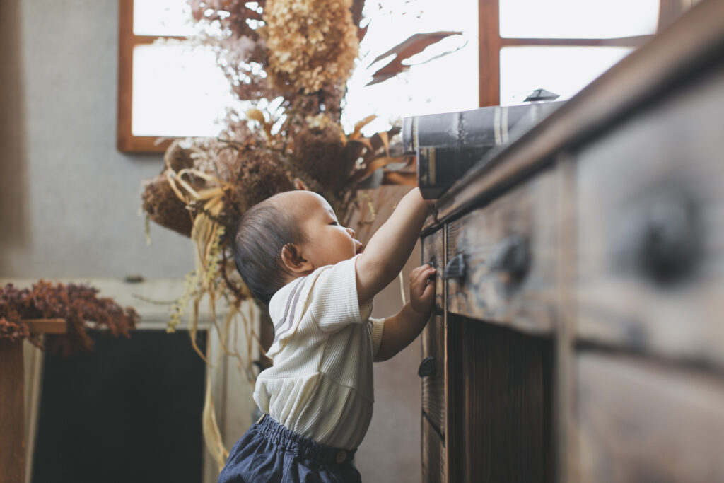 男の子の誕生日写真