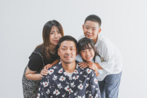 家族記念の家族写真
