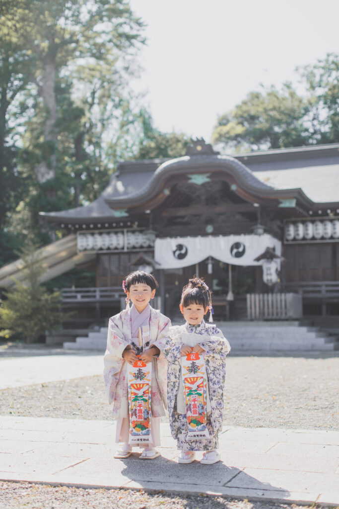 兄妹での七五三写真