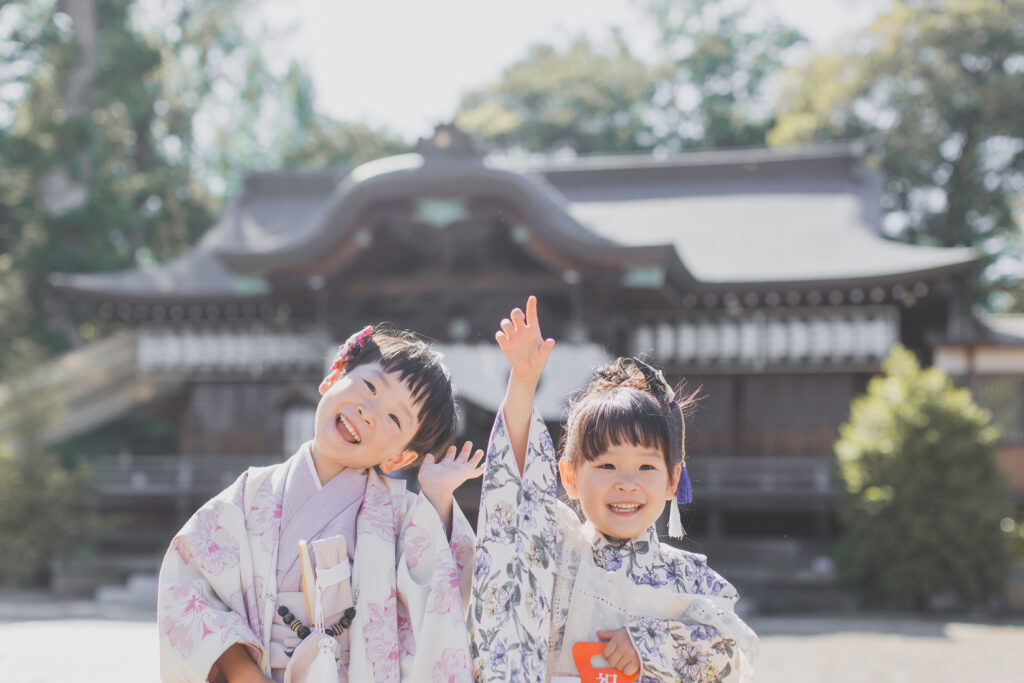 須賀神社での七五三ロケ撮影