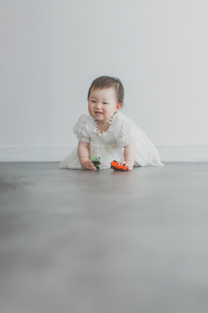 1歳バースデーフォトの様子