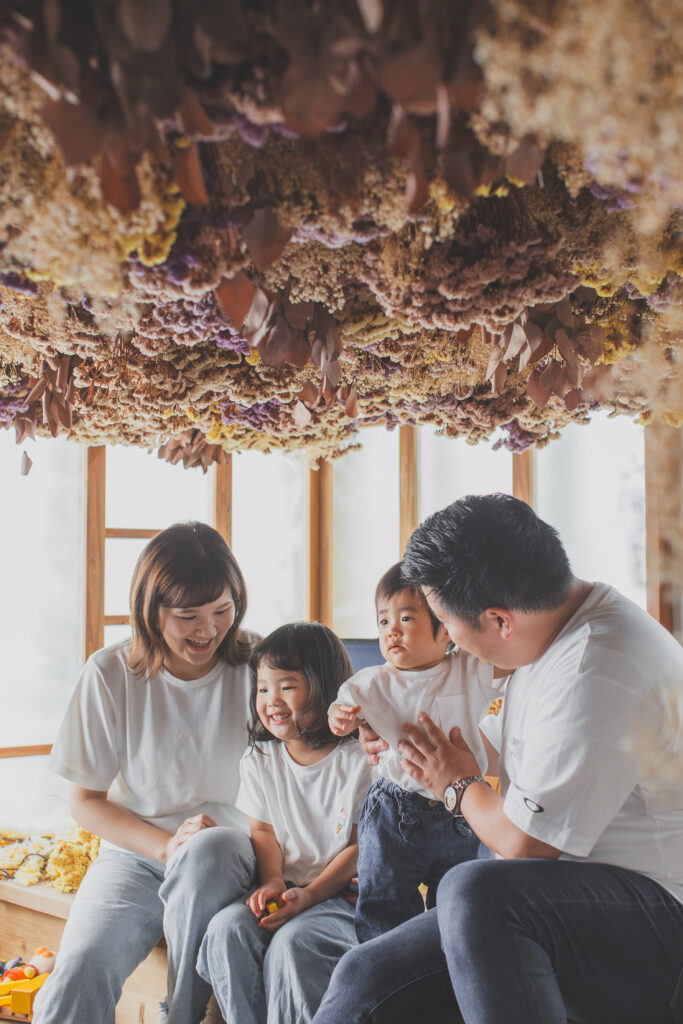 家族で祝う1歳バースデーフォト