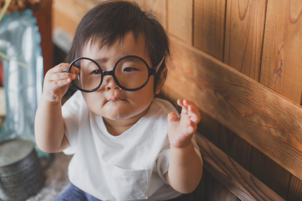 1歳男の子のバースデーフォト