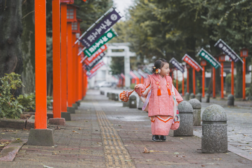 須賀神社での七五三ロケーション撮影