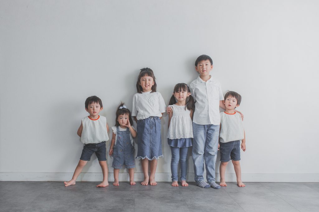 兄弟、従兄弟が集まったキッズフォト